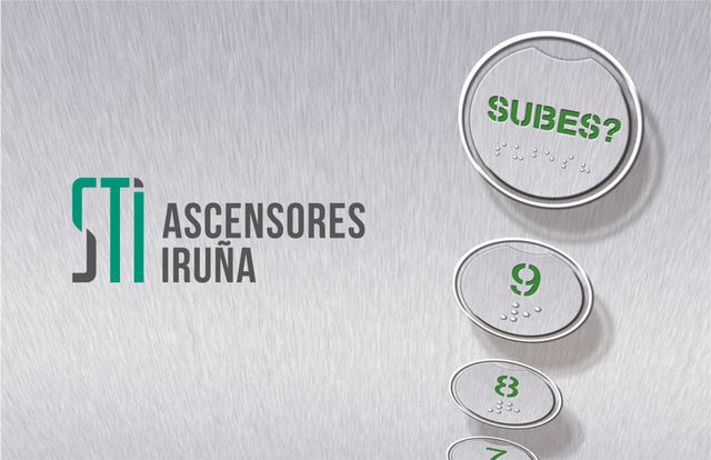 Ascensores Iruña dorso tarjeta 